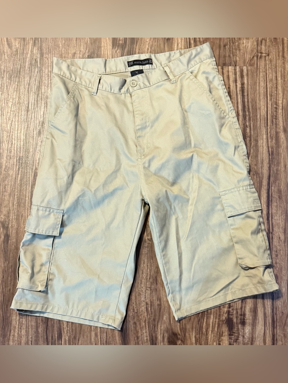 Marx & Dutch Men’s Beige Cargo Shorts Size 34 Tan Khaki